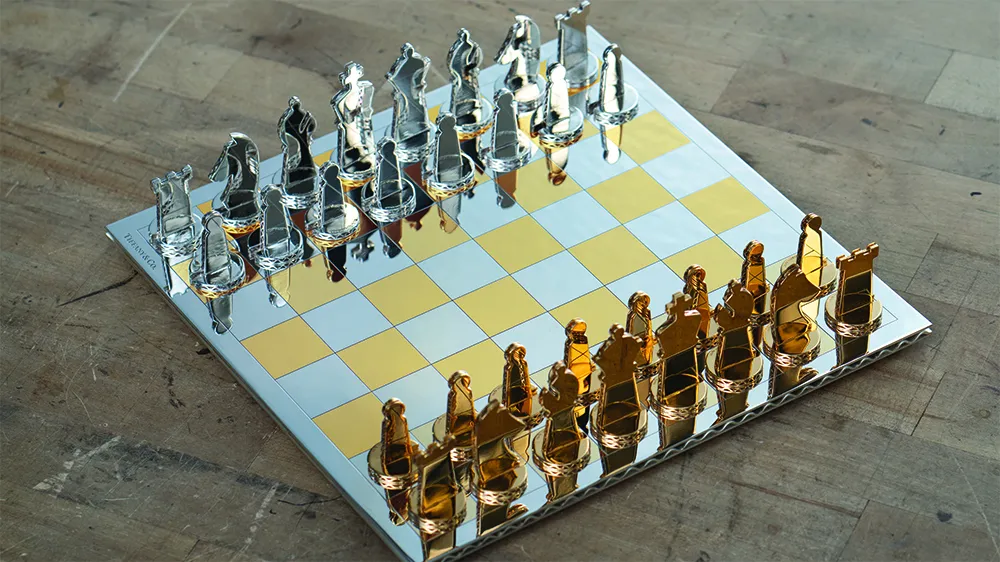 Tiffany Silver Chess Set